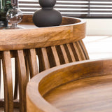 Tavolino Hans DH Interior Mango LxLxH 88x88x45 Legno di mango Dettaglio fotografico atmosferico