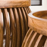 Tavolino Hans DH Interior Mango LxLxH 88x88x45 Legno di mango Dettaglio fotografico atmosferico