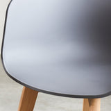 Sedia per sala da pranzo Herning Dimehouse Grigio LxPxH 68x60x51 Plastica Foto di dettaglio atmosferico