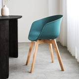 Sedia per sala da pranzo Herning Dimehouse Verde LxPxH 68x60x51 Plastica Foto atmosferica vista laterale
