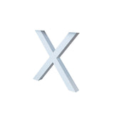 Cornice X Bianca Dimehouse Bianco LxPxA 78x74x29 Metallo Foto bianca vista frontale diagonale