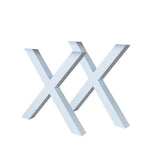 Cornice X Bianca Dimehouse Bianco LxPxA 78x74x29 Metallo Foto bianca vista frontale diagonale