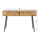 Toeletta Alisa DH Interior Acacia LxPxH 125x46x23 Legno di acacia Bianco Indicazione dimensione foto