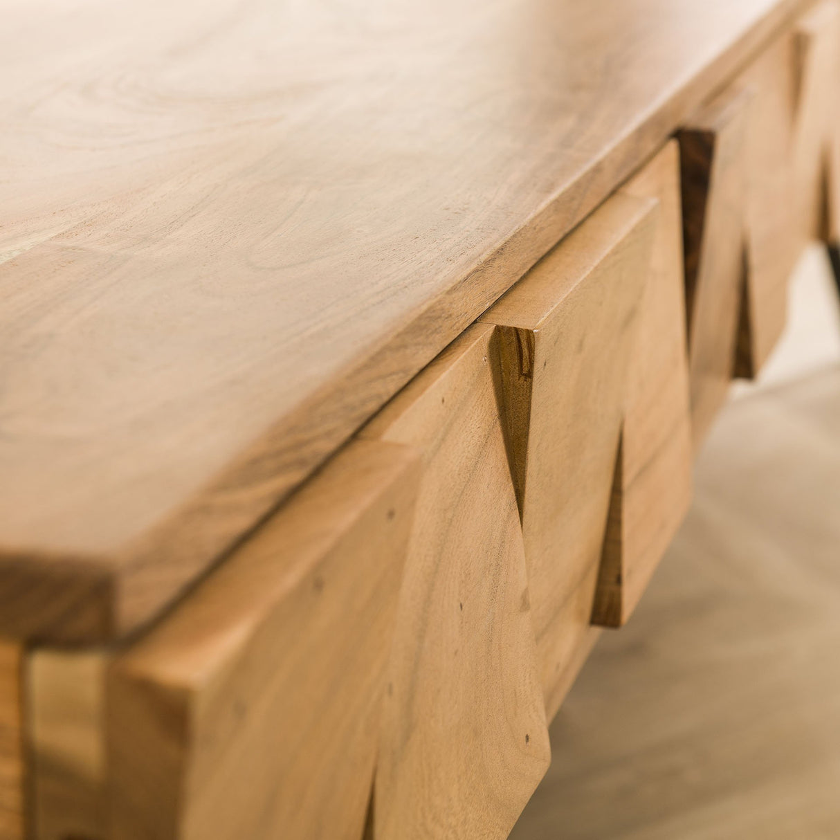Toeletta Alisa DH Interior Acacia LxLxH 125x46x23 Legno di acacia Bianco foto dettaglio