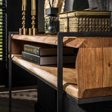 Toeletta Jojo DH Interior Acacia LxLxH 116x41x28 Legno di acacia Atmosferica foto dettaglio