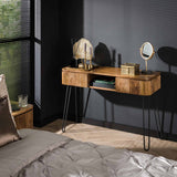 Toeletta Maria DH Interior Mango LxLxH 116x47x29 Legno di mango Foto atmosferica vista frontale diagonale