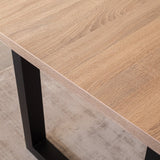 Piano del tavolo in rovere Lenzo Robson Dimehouse Marrone LxPxH 172x83x7 Melaminico Atmosfera dettaglio foto
