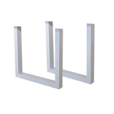 Telaio U Bianco Dimehouse Bianco LxPxA 78x74x29 Metallo Foto bianca vista frontale diagonale