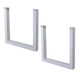 Telaio U Bianco Dimehouse Bianco LxPxA 78x74x29 Metallo Foto bianca vista frontale diagonale