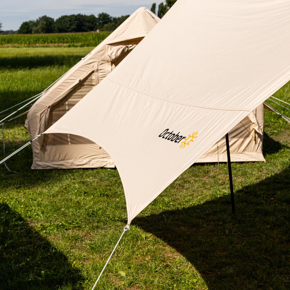 Tendalino Telo cotone beige 420x420x240 cm Dimehouse Beige LxWxH 66x16x14 Cotone Dettaglio fotografico atmosferico