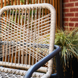 Sedia da giardino Nika Dimehouse Sabbia LxLxA 57x55x55 Corda Foto atmosferica in situazione