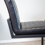 Sgabello Kuba Dimehouse Nero LxPxH 93x58x53 Ecopelle Foto atmosfera diversa