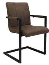 Sedia per sala da pranzo Jackson Dimehouse Tortora LxPxH 71x58x54 Tessuto Bianco foto diagonale vista frontale