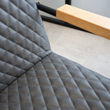 Poltrona Lars Dimehouse Antracite LxPxH 68x64x39 Ecopelle Atmosferica dettaglio fotografico