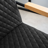 Poltrona Lars Dimehouse Nero LxWxH 68x64x39 Ecopelle Dettaglio fotografico atmosferico