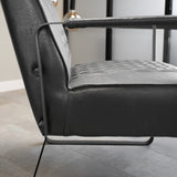 Poltrona Pietro Dimehouse Antracite LxPxH 68x62x45 Ecopelle Foto atmosfera diversa