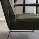 Poltrona Pietro Dimehouse Verde LxPxH 68x62x45 Ecopelle Foto atmosfera diversa