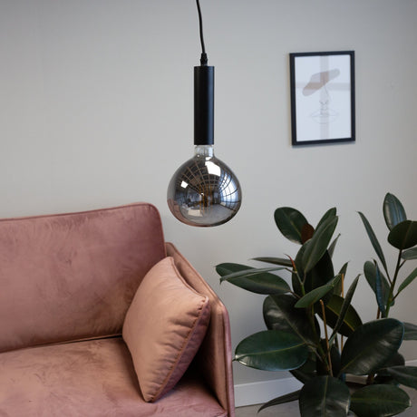 Lampada a sospensione Katie Smokey Dimehouse Antracite LxPxH 29x22x21 Vetro Foto atmosferica vista frontale