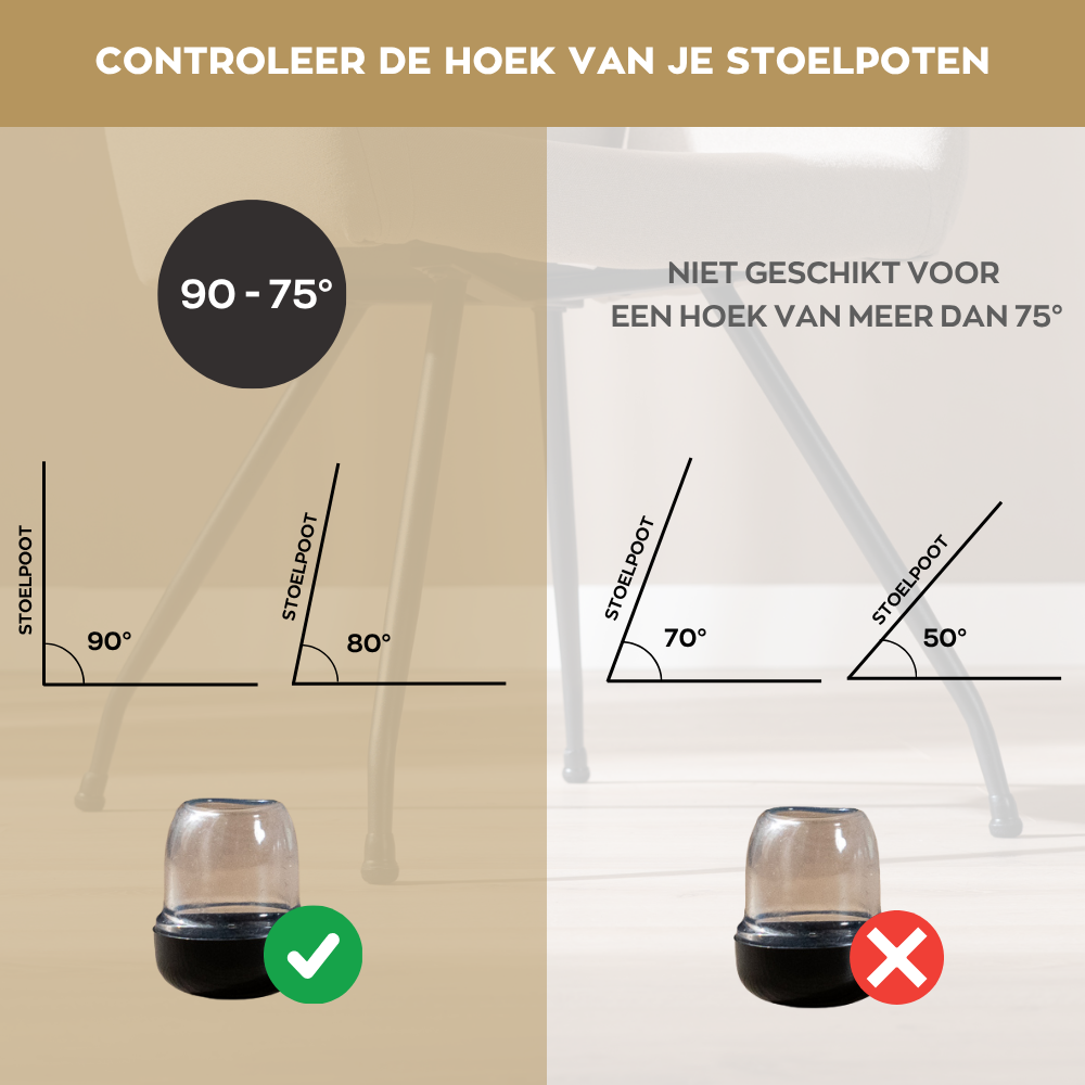 Floor protector - Carpet M - round transparent 14-19 Transparant