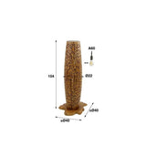 Lampada da terra Elia DH Interior Teak Legno Teak Bianco Indicazione dimensione foto