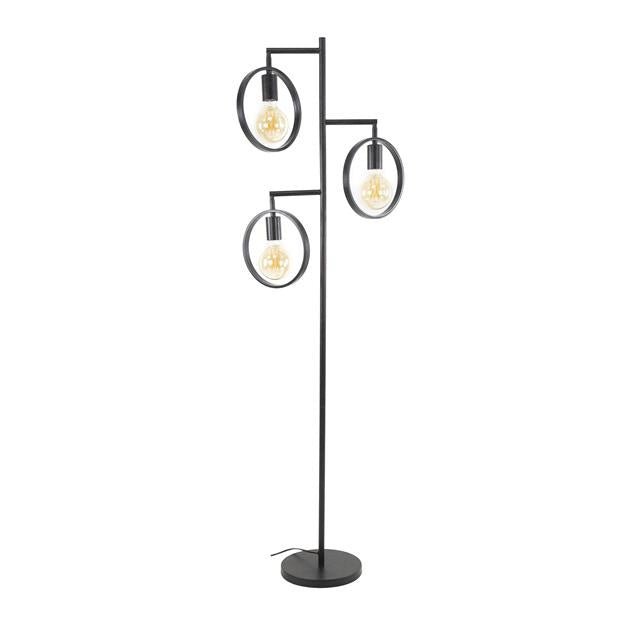 Lampada da terra Fabiola DH Interior Antracite LxLxH 61x61x12 Metallo Bianco foto vista frontale