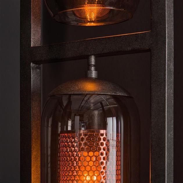 Lampada da terra Hilda DH Interior Nero LxLxH 190x41x29 Metallo Atmosfera foto dettaglio