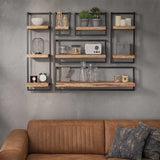 Mensola a muro Aberdeen DH Interior Acacia LxLxH 33x31x12 Legno di acacia Foto atmosferica vista frontale