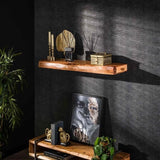 Mensola a muro Youri DH Interior Acacia Legno di acacia Foto suggestiva vista frontale diagonale