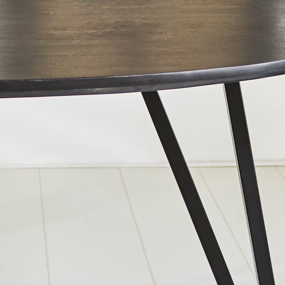 Tavolo da pranzo Cesare Dimehouse Nero LxPxH 178x96x9 Legno di mango Dettaglio fotografico atmosferico