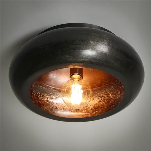 Lampada da soffitto Skyler DH Interior Nero LxLxH 45x45x20 Nichel Foto atmosferica vista frontale diagonale