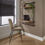 Scrivania Naomi DH Interior Acacia LxPxH 104x70x20 Legno di acacia Foto atmosferica vista frontale diagonale