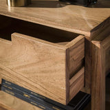Comodino Mitchel DH Interni Acacia Legno di acacia Dettaglio fotografico atmosferico