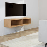 Mobile TV Bernie Rovere Rustico Dimehouse Rovere LxPxH 126x36x31 Melaminico Foto suggestiva vista diagonale frontale