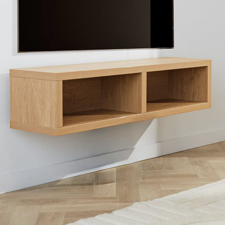 Mobile TV Bernie Rovere Rustico Dimehouse Rovere LxPxH 126x36x31 Melaminico Foto suggestiva vista diagonale frontale